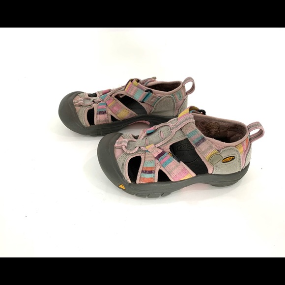 Keen kids size 12 pink with rainbow stripe - Picture 3 of 5